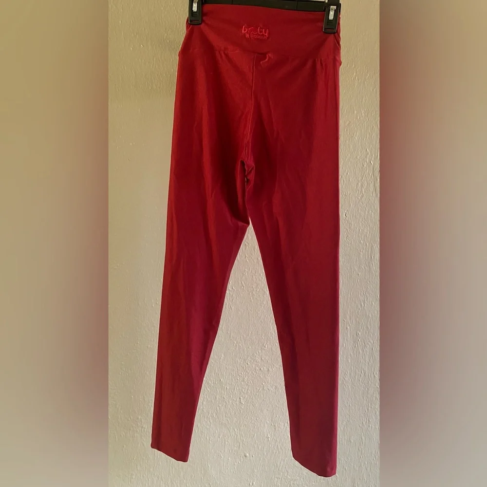 Booty by Brabants Women's Red Leggings - Picture 3 of 5